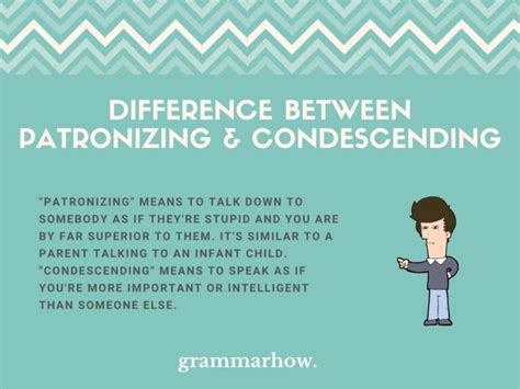 opposite of patronizing.